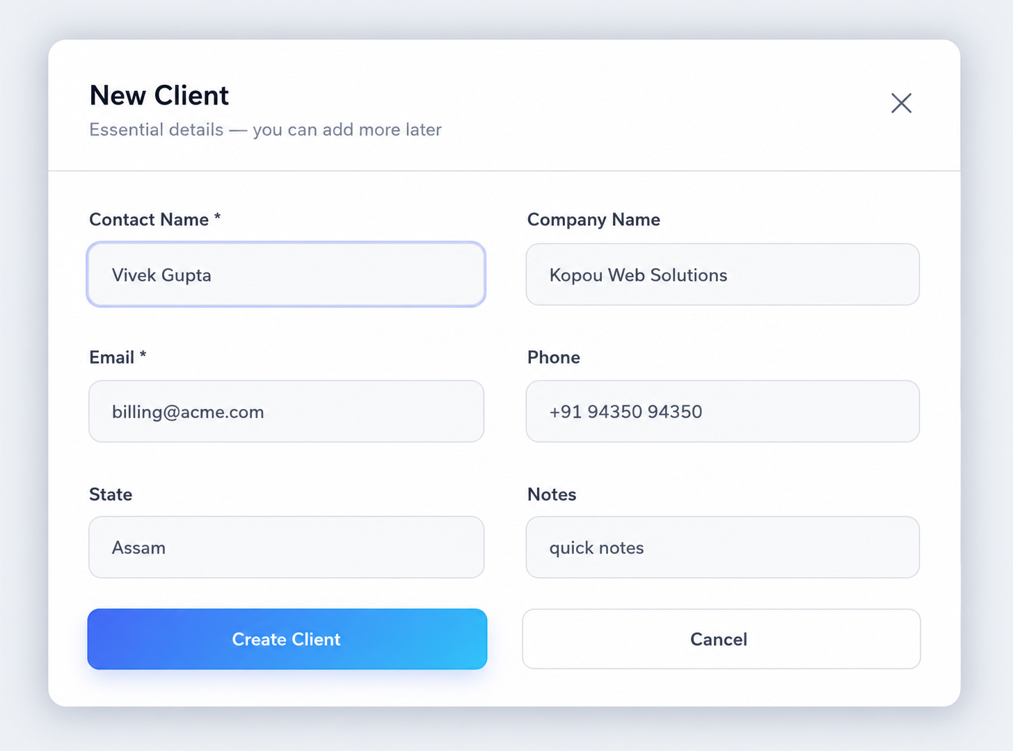 Add Client to Sliqrr